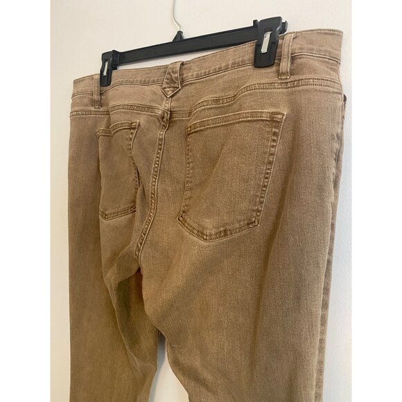 Lauren Ralph Lauren Women's Brown Slim Fit Denim Stretch Jeans Size 16 - Picture 2 of 6